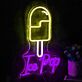 LED Neonschild Ice Pop Eis am Stiel für Wanddekoration