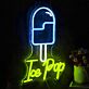 LED Neonschild Ice Pop Eis am Stiel für Wanddekoration
