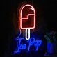 LED Neonschild Ice Pop Eis am Stiel für Wanddekoration