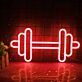 Hantel LED-Neonschild für Fitnessstudio und Home Gym