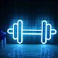 Hantel LED-Neonschild für Fitnessstudio und Home Gym
