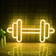 Hantel LED-Neonschild für Fitnessstudio und Home Gym