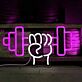 Hantel mit Faust LED-Neonschild für Fitnessstudio Home Gym