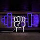 Hantel mit Faust LED-Neonschild für Fitnessstudio Home Gym