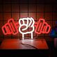 Faust mit Hantel LED-Neonschild Fitnessstudio