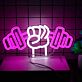 Faust mit Hantel LED-Neonschild Fitnessstudio