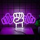 Faust mit Hantel LED-Neonschild Fitnessstudio