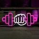 Faust mit Hantel LED-Neonschild für Fitnessstudio Home Gym