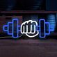 Faust mit Hantel LED-Neonschild für Fitnessstudio Home Gym