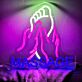 LED Neonschild Massage mit Hand Motiv für Spa Studio und Wanddekoration