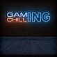 GAMING CHILLING LED-Neonschild für Gamingzimmer und Wohnzimmer