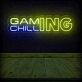 GAMING CHILLING LED-Neonschild für Gamingzimmer und Wohnzimmer