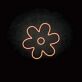 Blume mit fünf Blütenblättern LED-Neonschild Wohnzimmer Schlafzimmer