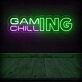 GAMING CHILLING LED-Neonschild für Gamingzimmer und Wohnzimmer