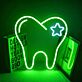 Zahn mit Stern LED-Neonschild für Dentalklinik