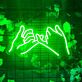 Händeschütteln mit kleinem Finger LED-Neonschild Wohnzimmer Bar