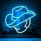 Cowboyhut LED-Neonschild für Bar und Wohnzimmer