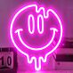Schmelzendes Smiley Gesicht LED-Neonschild Wohnzimmer Bar