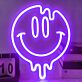 Schmelzendes Smiley Gesicht LED-Neonschild Wohnzimmer Bar