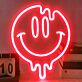 Schmelzendes Smiley Gesicht LED-Neonschild Wohnzimmer Bar