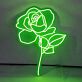 Rosenblüte LED-Neonschild Wohnzimmer Schlafzimmer