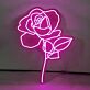 Rosenblüte LED-Neonschild Wohnzimmer Schlafzimmer