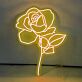 Rosenblüte LED-Neonschild Wohnzimmer Schlafzimmer