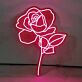 Rosenblüte LED-Neonschild Wohnzimmer Schlafzimmer