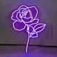 Rosenblüte LED-Neonschild Wohnzimmer Schlafzimmer