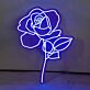 Rosenblüte LED-Neonschild Wohnzimmer Schlafzimmer