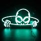 Außerirdischer im UFO LED-Neonschild für Gaming Zimmer