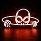 Außerirdischer im UFO LED-Neonschild für Gaming Zimmer