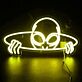 Außerirdischer im UFO LED-Neonschild für Gaming Zimmer