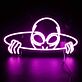 Außerirdischer im UFO LED-Neonschild für Gaming Zimmer