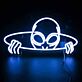 Außerirdischer im UFO LED-Neonschild für Gaming Zimmer