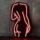 nackte Frauen Silhouette LED-Neonschild für Bar Club
