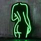 nackte Frauen Silhouette LED-Neonschild für Bar Club