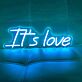It's love LED-Neonschild Wohnzimmer Schlafzimmer