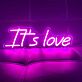 It's love LED-Neonschild Wohnzimmer Schlafzimmer