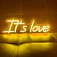It's love LED-Neonschild Wohnzimmer Schlafzimmer