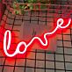 Love LED-Neonschild in Handschrift