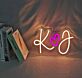K♡J LED-Neonschild für Hochzeit oder Schlafzimmer