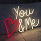 You & Me LED-Neonschild Wohnzimmer Schlafzimmer