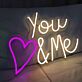 You & Me LED-Neonschild Wohnzimmer Schlafzimmer