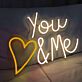 You & Me LED-Neonschild Wohnzimmer Schlafzimmer