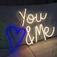 You & Me LED-Neonschild Wohnzimmer Schlafzimmer