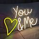 You & Me LED-Neonschild Wohnzimmer Schlafzimmer