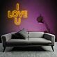 I LOVE U LED-Neonschild für Wohnzimmer und Schlafzimmer
