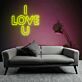 I LOVE U LED-Neonschild für Wohnzimmer und Schlafzimmer
