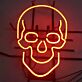 Totenkopf LED-Neonschild für Bar Club